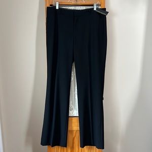 Banana Republic Black Mid Rise Straight Logan Trouser, Size 12